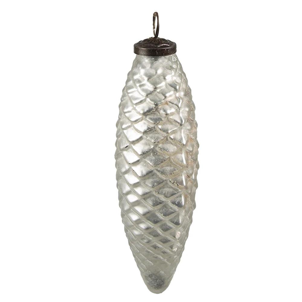 Christmas bauble Ø 7x23 cm by Clayre & Eef.
