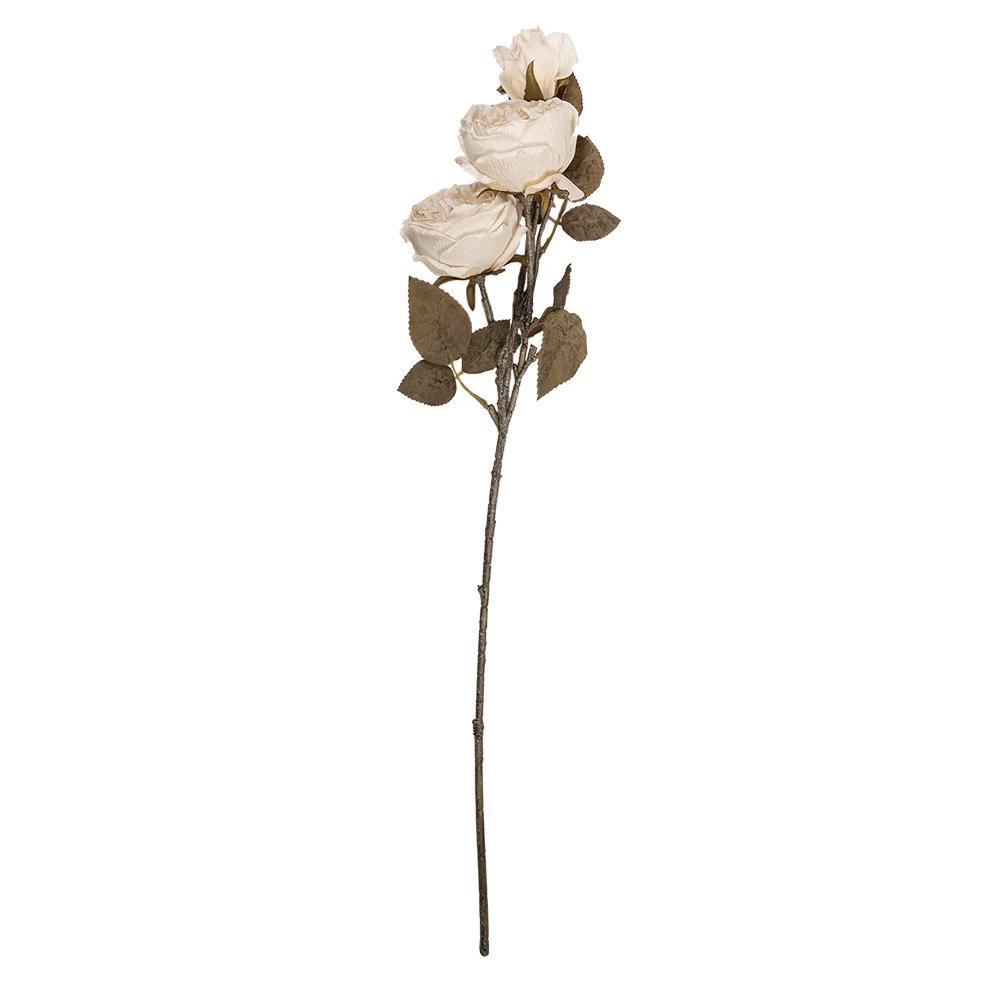 Kunstblume 70 cm aus weißem Kunststoff von Clayre & Eef.
