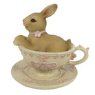 Decoration Rabbit Brown 8x7x8 cm by Clayre & Eef.