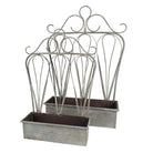 Plant holder (2) 49x15x70 / 38x12x55 cm by Clayre & Eef.