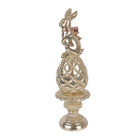 Decoration Statue Rabbit Ø 8x28 cm Gold-colored plastic by Clayre & Eef.