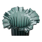 Vase, mouth blown glass, dark green, 25x30 cm by EMIRELLE