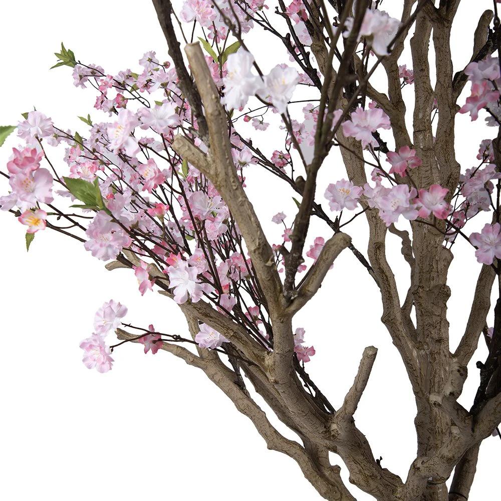 Artificial Cherry Blossom 190x190x300 cm Pink Plastic by Clayre & Eef.
