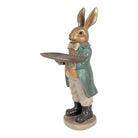 Decoration Statue Rabbit 20x23x46 cm Gold-colored Plastic by Clayre & Eef.