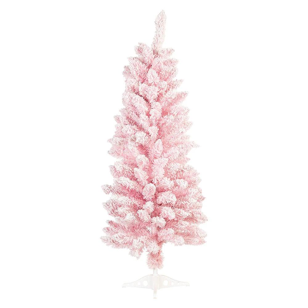 Weihnachtsbaum rosa, Kunststoff 45x45x120 cm von Clayre & Eef.