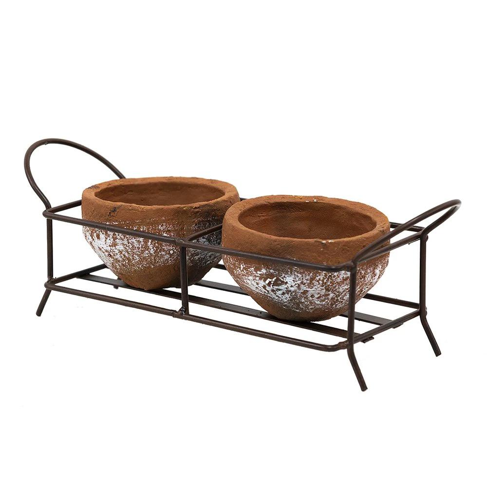 Flower pot holder 30x12x10 cm by Clayre & Eef.