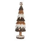 Decoration Christmas tree Ø 12x39 cm Brown Plastic by Clayre & Eef.