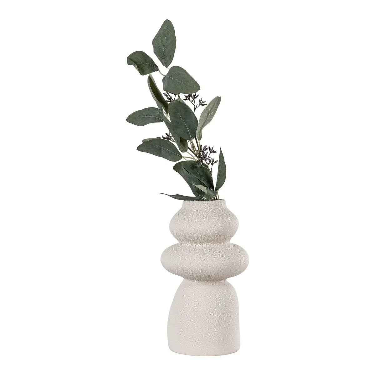 Vase - Beige, Stoneware, Ø14.5x26.5 cm by EMIRELLE