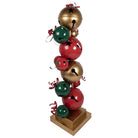 Christmas Decoration Statue 43x40x150 cm Red Green Metal by Clayre & Eef.