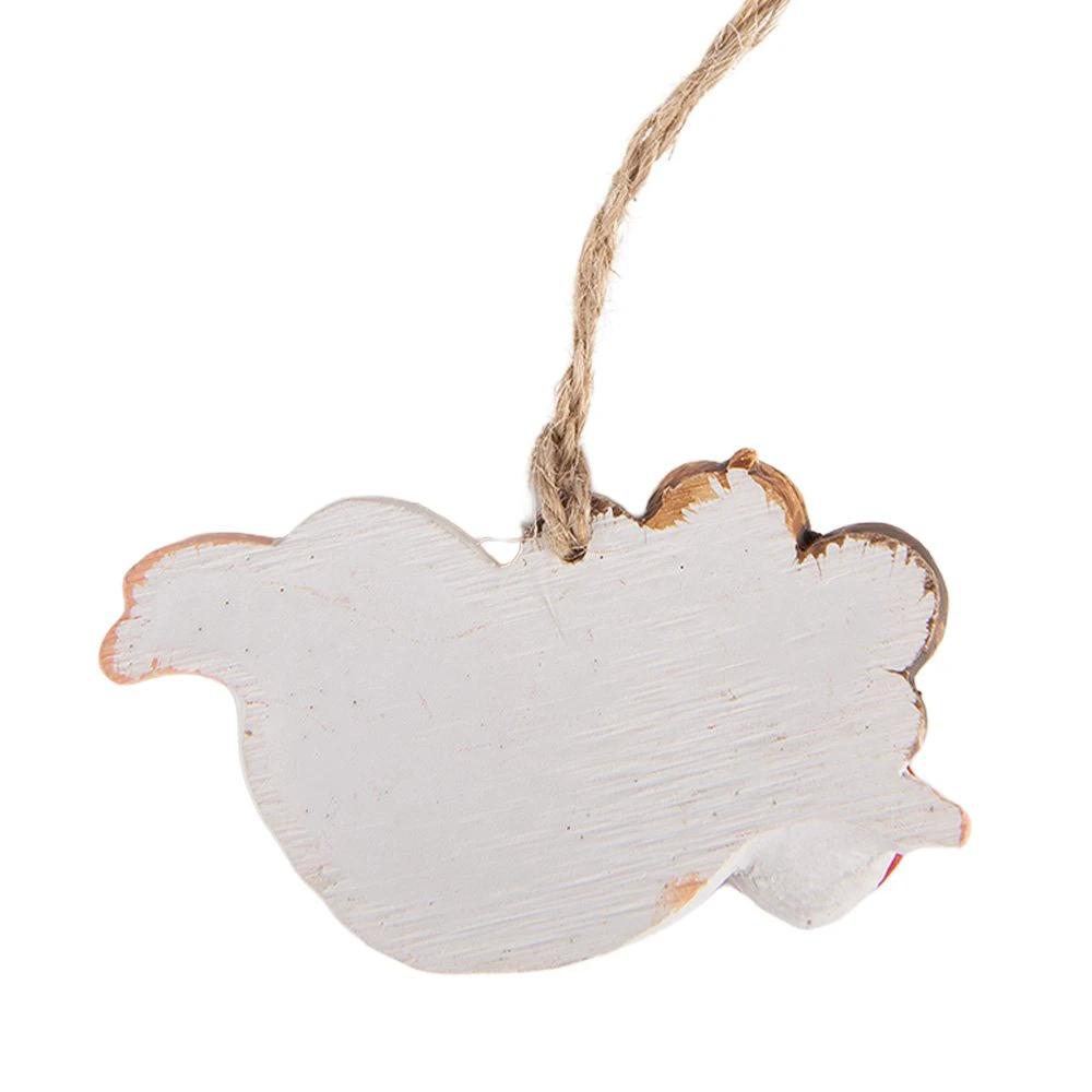 Kersthanger Engel 7x1x5 cm Wit Kunststof by Clayre & Eef.