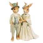 Beeld Konijn 21 cm Bruin Groen Polyester by Clayre & Eef.