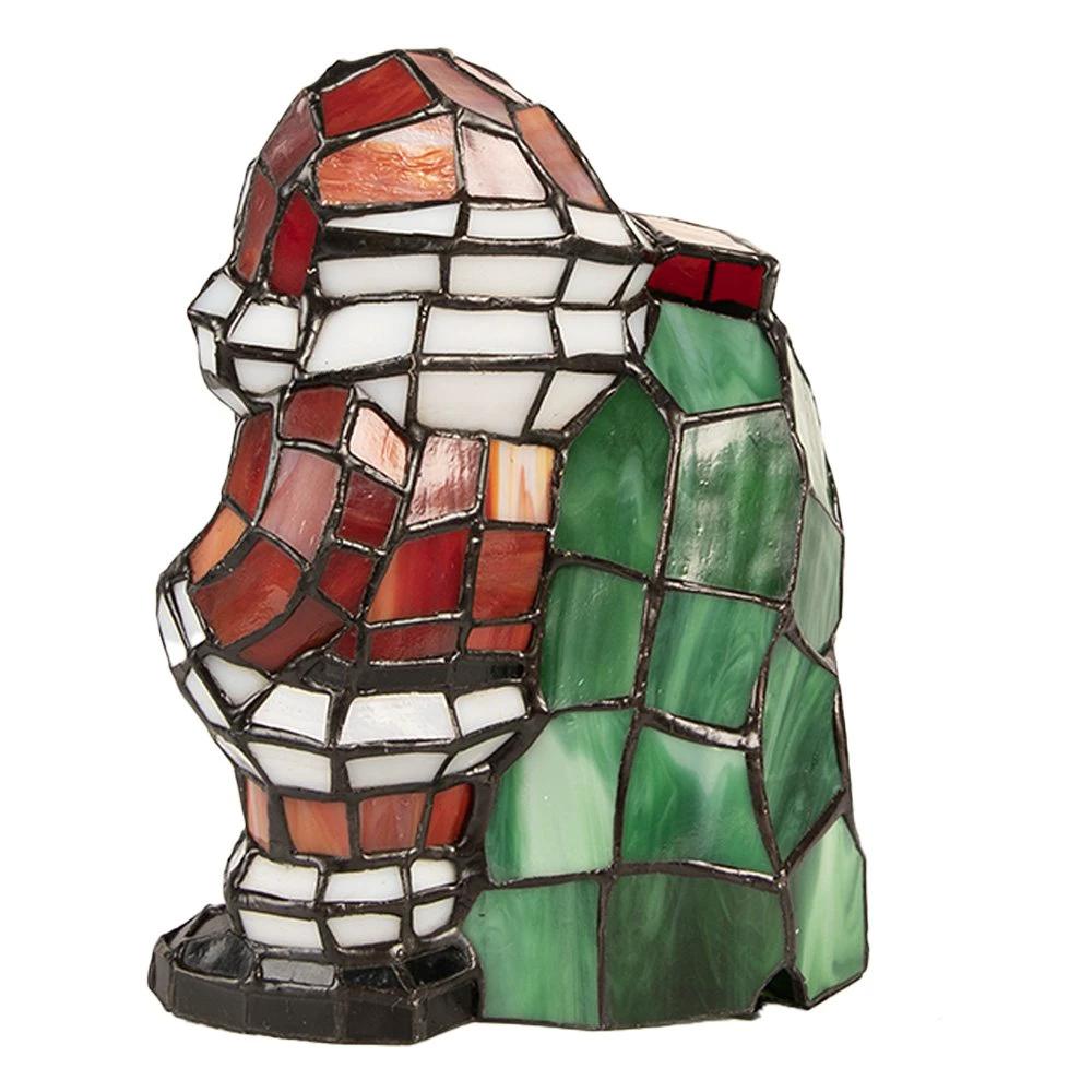 Table lamp Santa Claus 17x11x22 cm E14/max 1x15W Multi-colored Glass by Clayre & Eef.