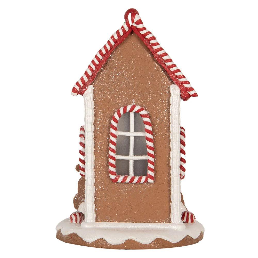 Decoration house with LED 14x14x22 cm / 3xaaa by Clayre & Eef.