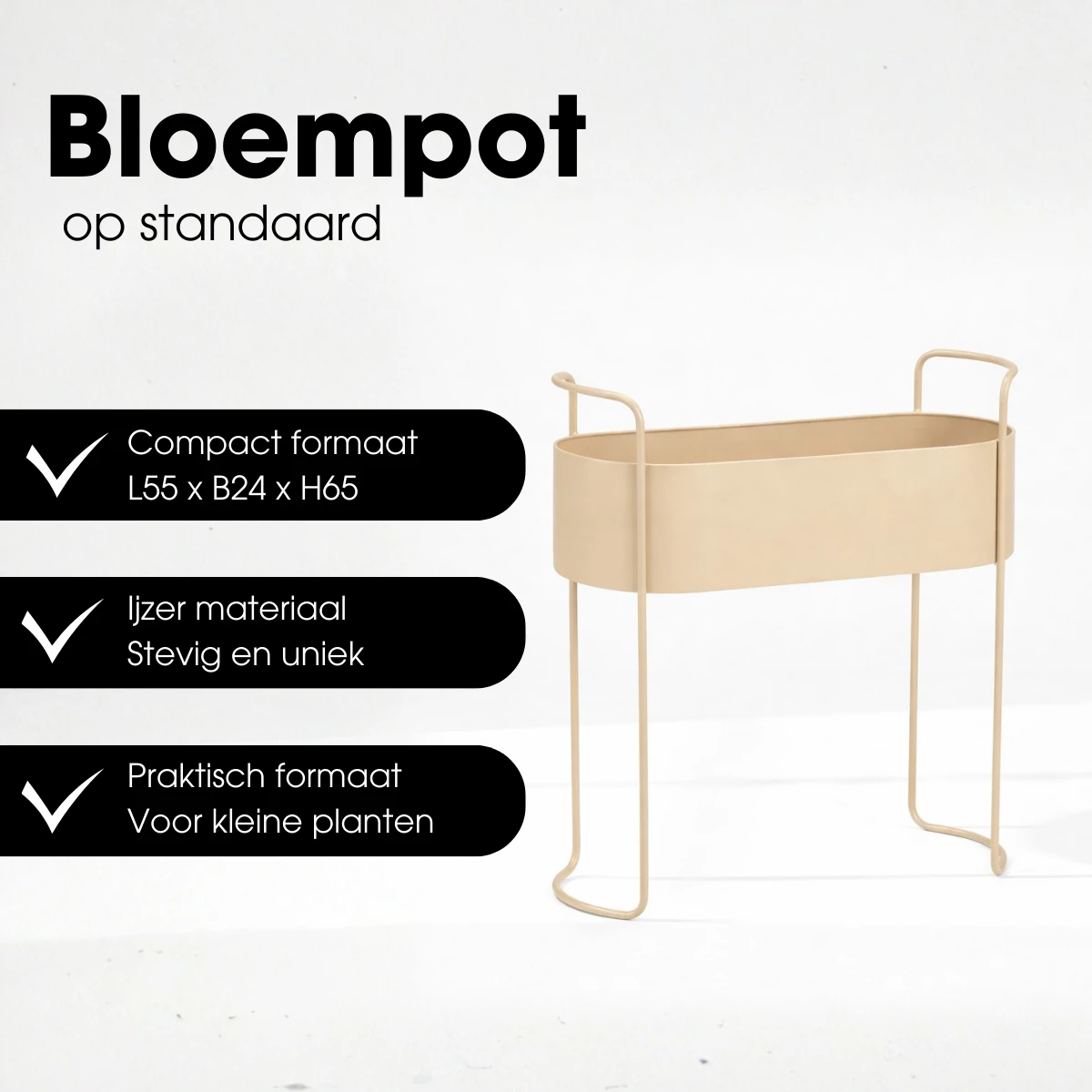 Flowerpot inside Moritz Beige by Mica Decorations