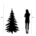 Vancouver Artificial Christmas Tree with LED Lighting - H185 x Ø124 cm - Green by House of Seasons