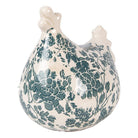 Deko-Statue Huhn 12x11x13 cm beige Keramik von Clayre & Eef.