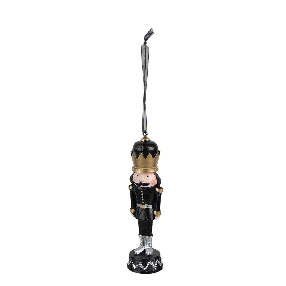 Decoration nutcracker 3x3x12 cm by Clayre & Eef.