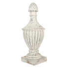 Dekorationsornament 26x26x64 cm beiges Keramikmaterial von Clayre & Eef.