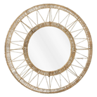 Wall mirror Ludy Light brown by Mica Decorations