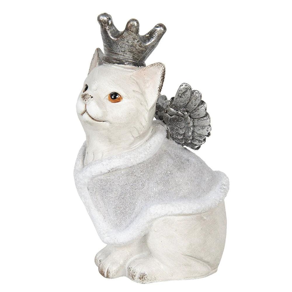 Decoration cat with wings 17x15x28 cm by Clayre & Eef.