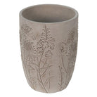 Bloempot Ø 18x25 cm Grijs Beige Steen Bloemen Bloempot Binnen by Clayre & Eef.