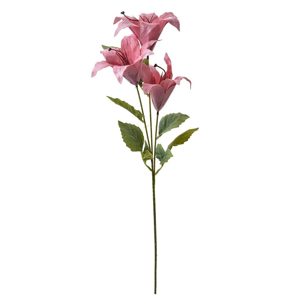 Künstliche Blume 72 cm rosa Kunststoff von Clayre & Eef.