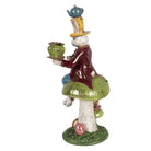 Candlestick Rabbit 20x16x41 cm White Plastic by Clayre & Eef.