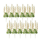 Artificial Flowers Set of 12 110 cm Yellow Plastic by Clayre & Eef.