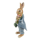 Decoration image rabbit 26 cm brown blue plastic by Clayre & Eef.
