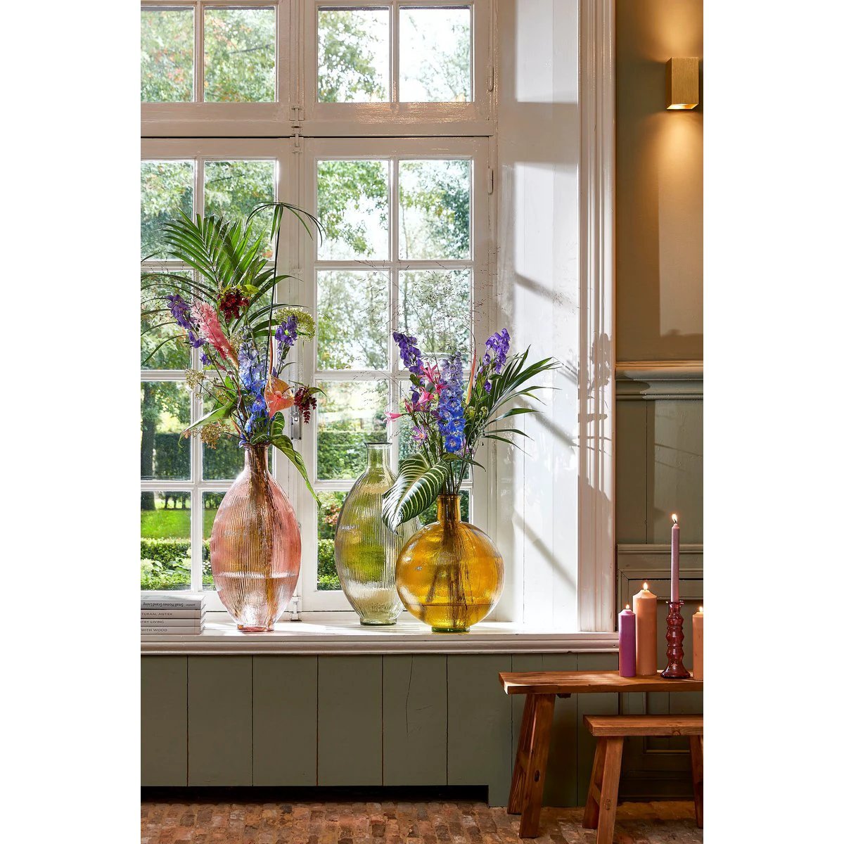 Decorative bottle of Firenza Light Pink by Mica Decorations