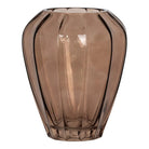 Vase - Brown, Glass, Ø22x29 cm by EMIRELLE