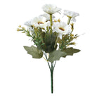 Artificial flower 30 cm white plastic by Clayre & Eef.