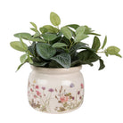Blumentopf Ø 20x15 cm Beige-Rosa Keramik-Blumentopf für Innenbereich von Clayre & Eef.
