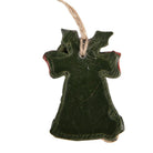 Kersthanger Bel 4x1x5 cm Groen Kunststof by Clayre & Eef.