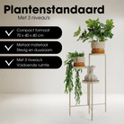 Plant stand Salvo Beige by Mica Decorations