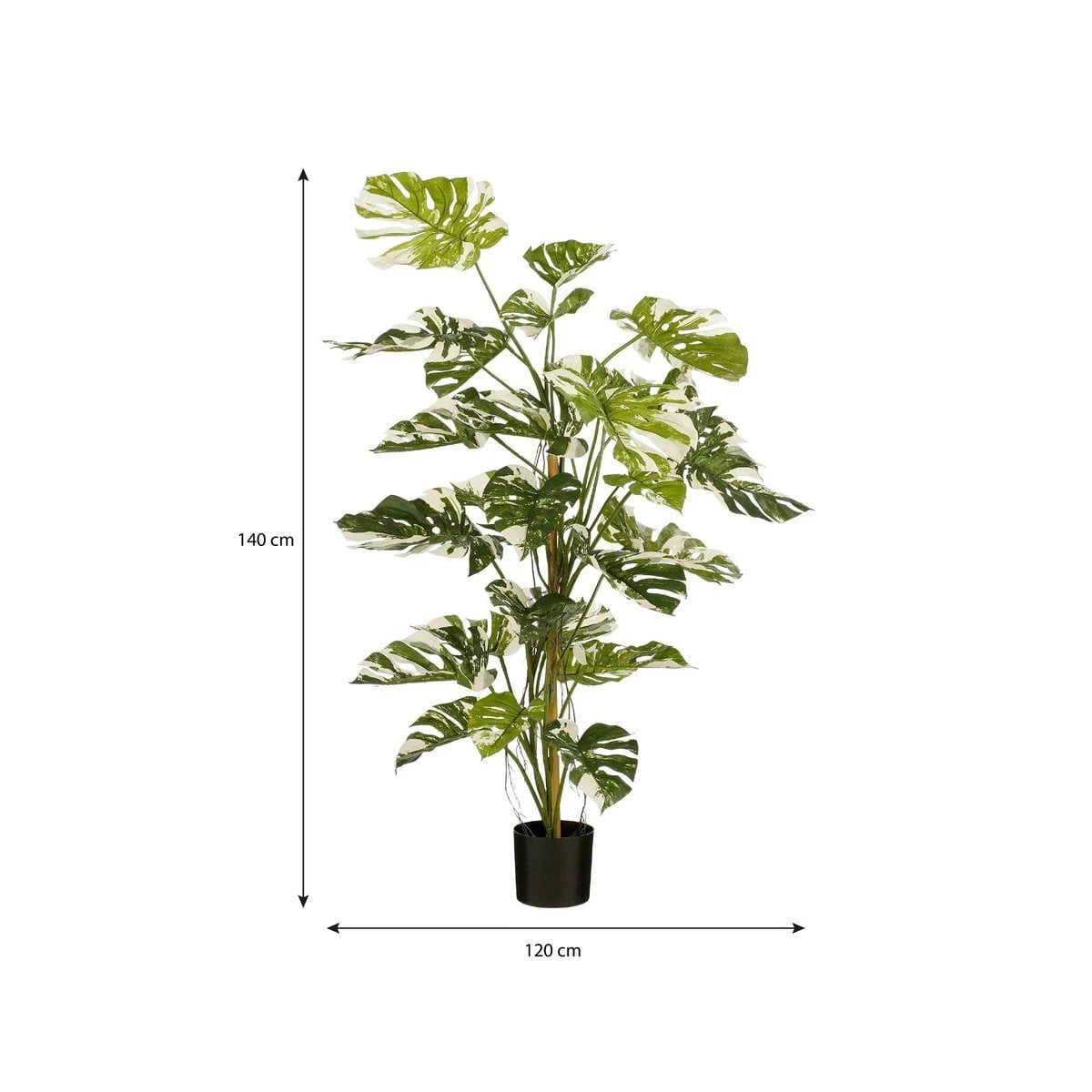 Artificial plant Monstera green by Mica Decorations
