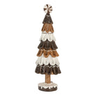 Decoration Christmas tree Ø 12x39 cm Brown Plastic by Clayre & Eef.