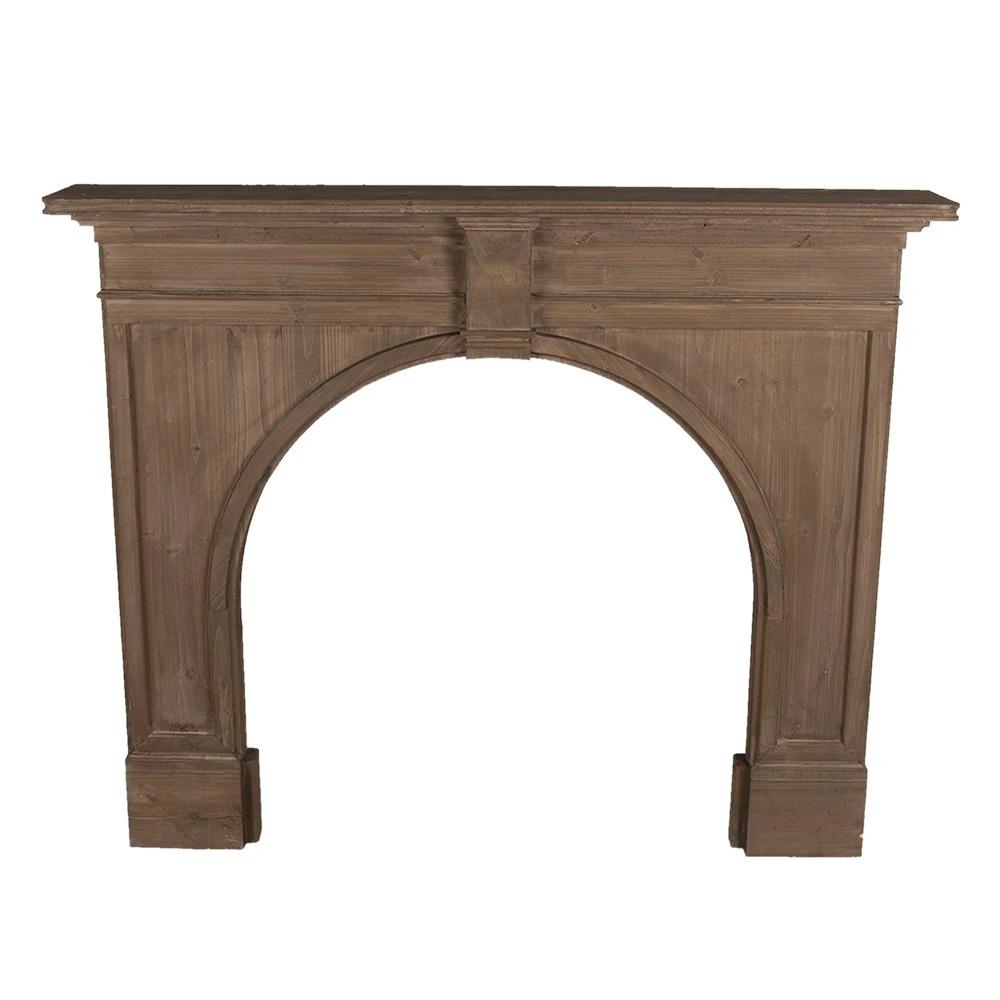 Kamin braun 130x21x104 cm von Clayre & Eef.