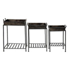 Planthouder staand (3) 47x25x69 / 42x40x63 / 36x16x56 cm by Clayre & Eef.