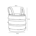 Storage basket set Brown by Mica Decorations