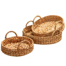 Decorative Tray MATAHARI made of Water Hyacinth (3 sizes) by Soeji