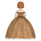 Decoration Statue Woman 16x11x20 cm Brown Plastic by Clayre & Eef.