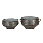 Dekorativer Blumentopf (2) 40x35x20 / 32x31x15 cm von Clayre & Eef.