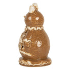 Christmas decoration Snowman 9x7x13 cm Brown Ceramic by Clayre & Eef.