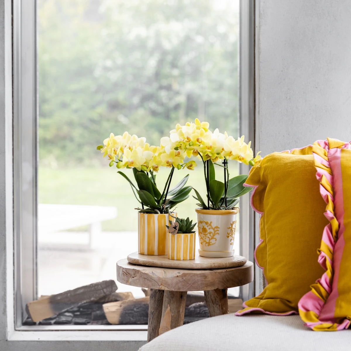 Kolibri Home I Malaga pot - Yellow - Ø9cm by Kolibri Company