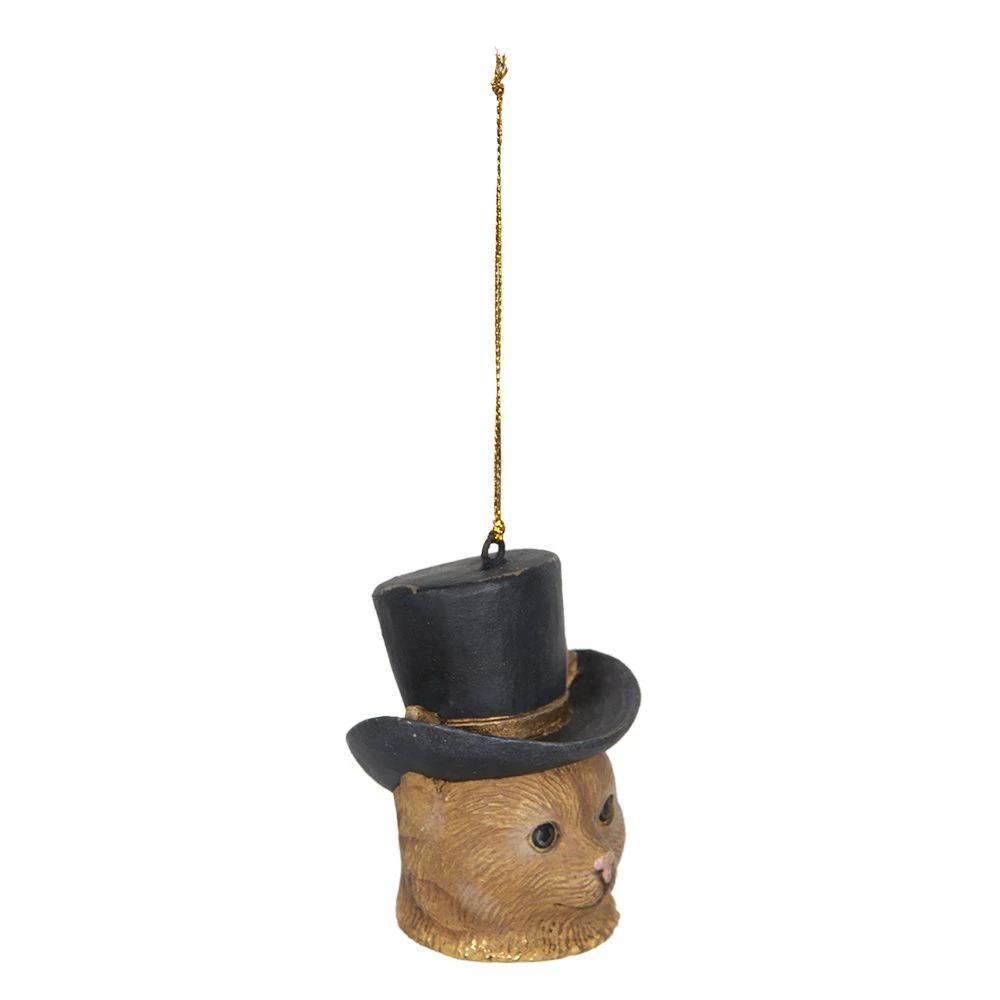 Decoration pendant cat 6x6x8 cm by Clayre & Eef.
