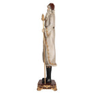 Christmas decoration image Santa 10x10x42 cm Gray plastic by Clayre & Eef.