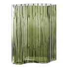Vase - Smoked Green, Glass, 21x12x26.5cm by EMIRELLE