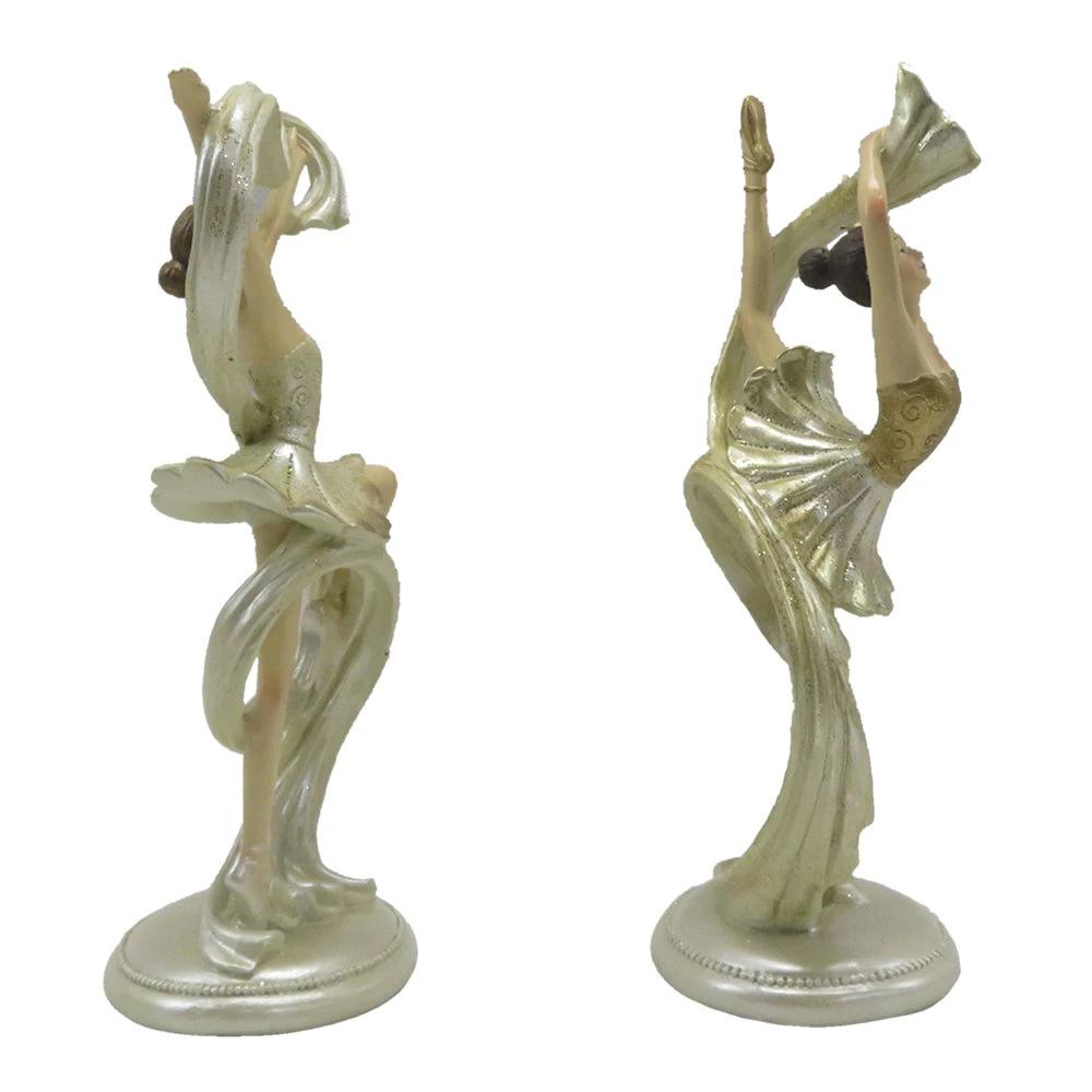 Dekoration Ballerina (2er-Set) 9x6x18 cm von Clayre & Eef.