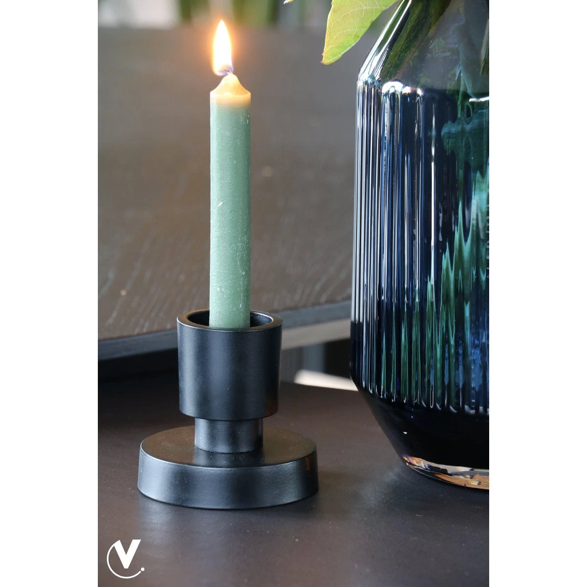 Candle holder - Piura Black by Vase The World